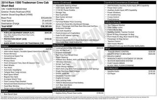 2014 RAM 1500 4WD Crew Cab 5.7 Ft Box Tradesman