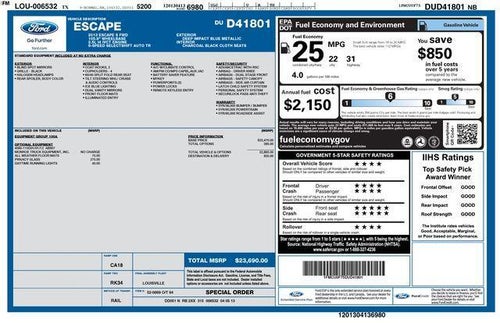 2013 Ford Escape FWD 4dr S