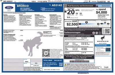 2026 Ford Bronco Base 4 Door 4x4