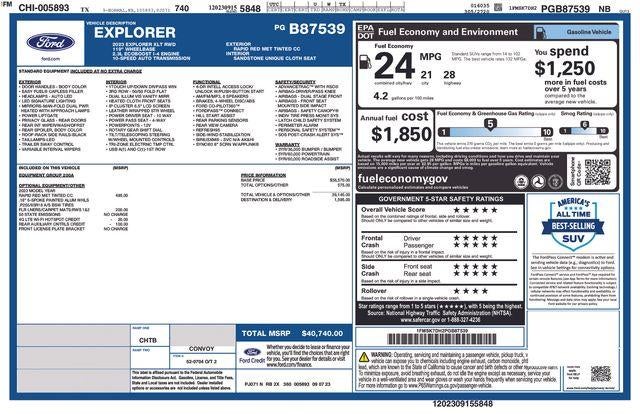 2023 Ford Explorer XLT RWD
