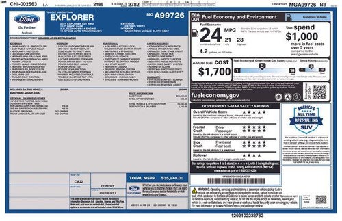 2021 Ford Explorer XLT RWD