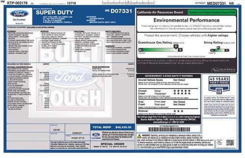 2021 Ford Super Duty F-250 SRW XL 4WD Crew Cab 6.75' Box