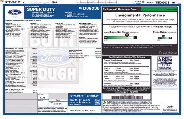 2026 Ford Super Duty F-250 SRW XL 4WD Crew Cab 6.75' Box