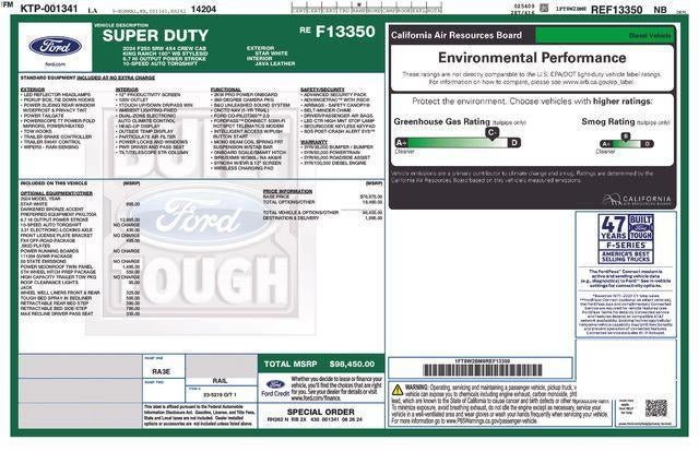 2024 Ford Super Duty F-250 SRW King Ranch 4WD Crew Cab 6.75' Box