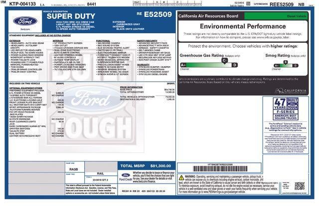 2024 Ford Super Duty F-250 SRW LARIAT 4WD Crew Cab 6.75' Box