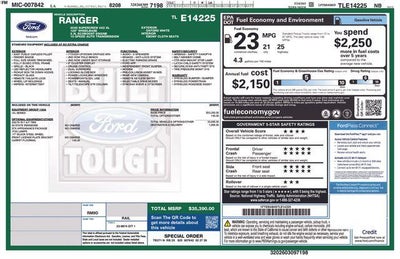 2026 Ford Ranger XL 2WD SuperCrew 5' Box