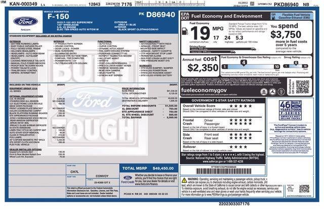 2023 Ford F-150 XL 2WD SuperCrew 5.5' Box