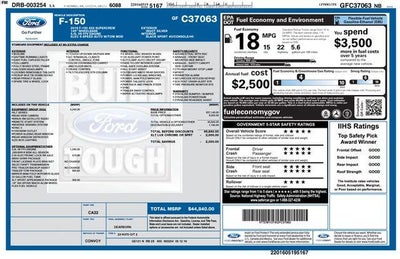 2016 Ford F-150 2WD SuperCrew 5-1/2 Ft Box XLT