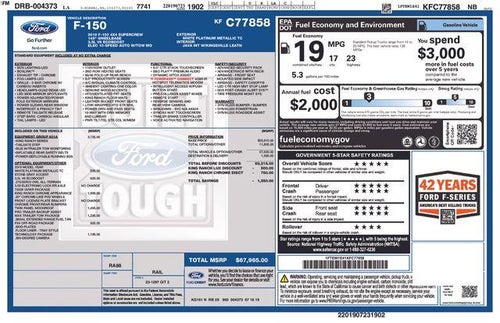 2019 Ford F-150 King Ranch 4WD SuperCrew 5.5' Box