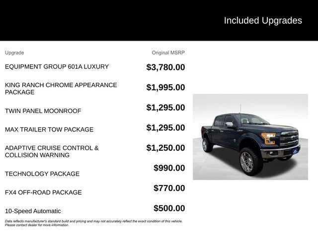 2017 Ford F-150 King Ranch 4WD SuperCrew 5.5' Box