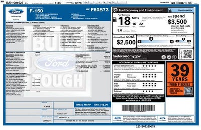 2016 Ford F-150 4WD SuperCrew 5-1/2 Ft Box XLT