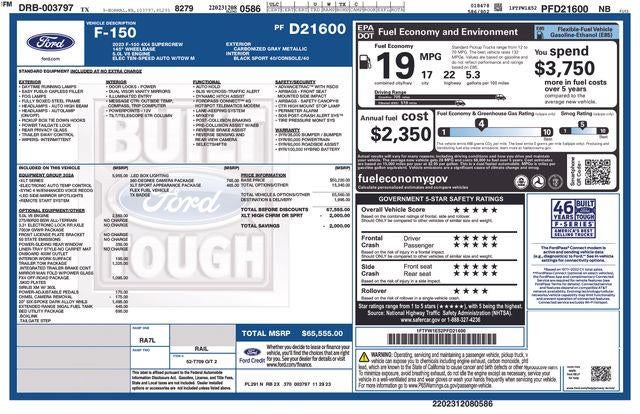 2023 Ford F-150 XLT 4WD SuperCrew 5.5' Box