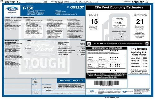 2012 Ford F-150 4WD SuperCrew 5-1/2 Ft Box FX4