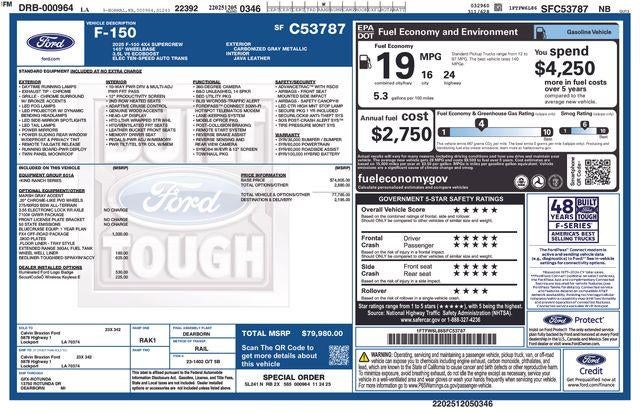 2025 Ford F-150 King Ranch 4WD SuperCrew 5.5' Box