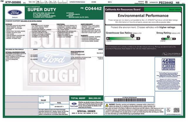 2023 Ford Super Duty F-450 DRW XL 2WD Reg Cab 8' Box