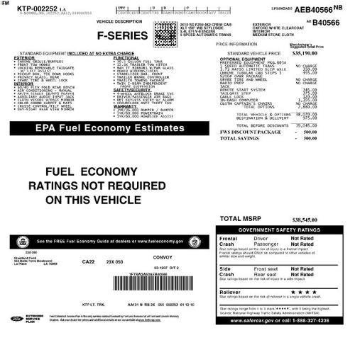 2010 Ford Super Duty F-250 SRW 2WD Crew Cab 6-3/4 Ft Box XL