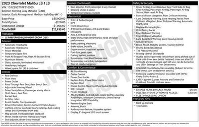 2023 Chevrolet Malibu 4dr Sdn LS w/1LS