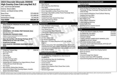 2024 Chevrolet Silverado 3500 HD Crew Cab Long Box 4-Wheel Drive High Country