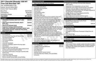 2011 Chevrolet Silverado 1500 Crew Cab Short Box 4-Wheel Drive Work Truck