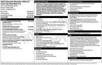 2024 Chevrolet Silverado 1500 Crew Cab Short Box 4-Wheel Drive LTZ