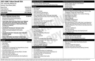 2021 GMC Yukon 2WD 4dr Denali