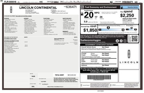 2017 Lincoln Continental Select FWD
