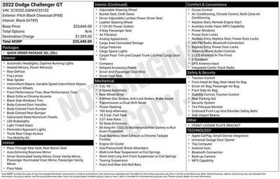 2022 Dodge Challenger GT RWD
