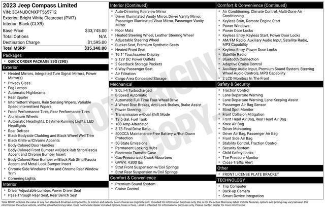 2023 Jeep Compass Limited 4x4