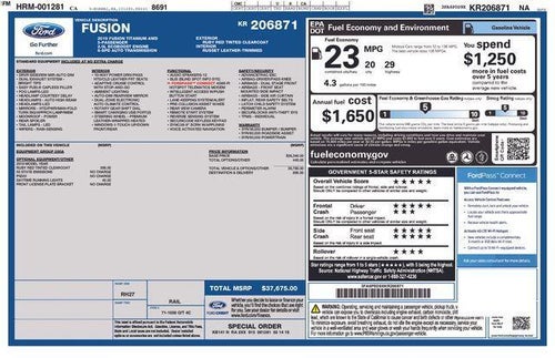 2019 Ford Fusion Titanium AWD
