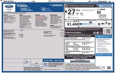 2019 Ford Fusion SE FWD