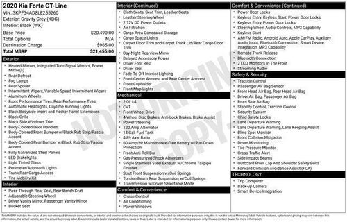 2020 Kia Forte GT-Line IVT
