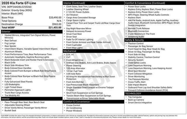 2020 Kia Forte GT-Line IVT