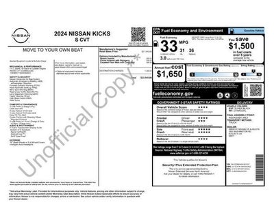 2024 Nissan Kicks S FWD