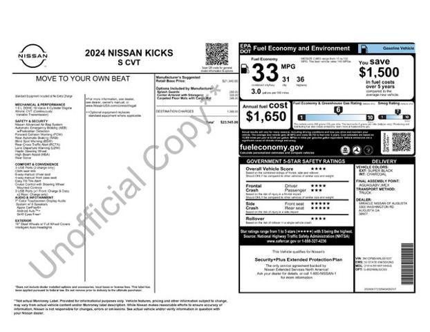 2024 Nissan Kicks S FWD