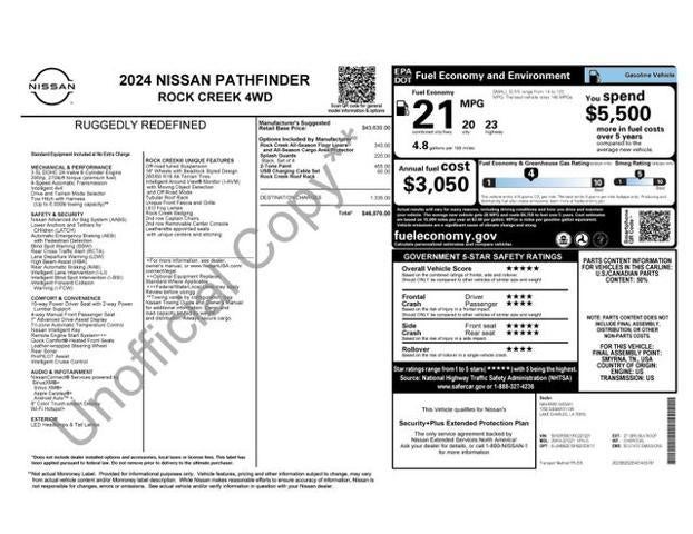 2024 Nissan Pathfinder Rock Creek 4WD