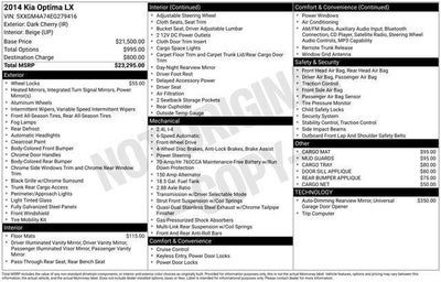 2014 Kia Optima 4dr Sdn LX