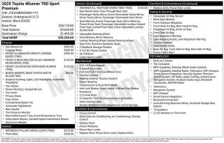 2025 Toyota 4Runner TRD Sport Premium 4WD (Natl)