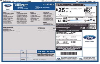 2018 Ford EcoSport SE 4WD